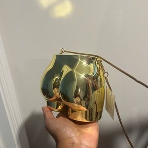 Gold clutch/crossbody purse